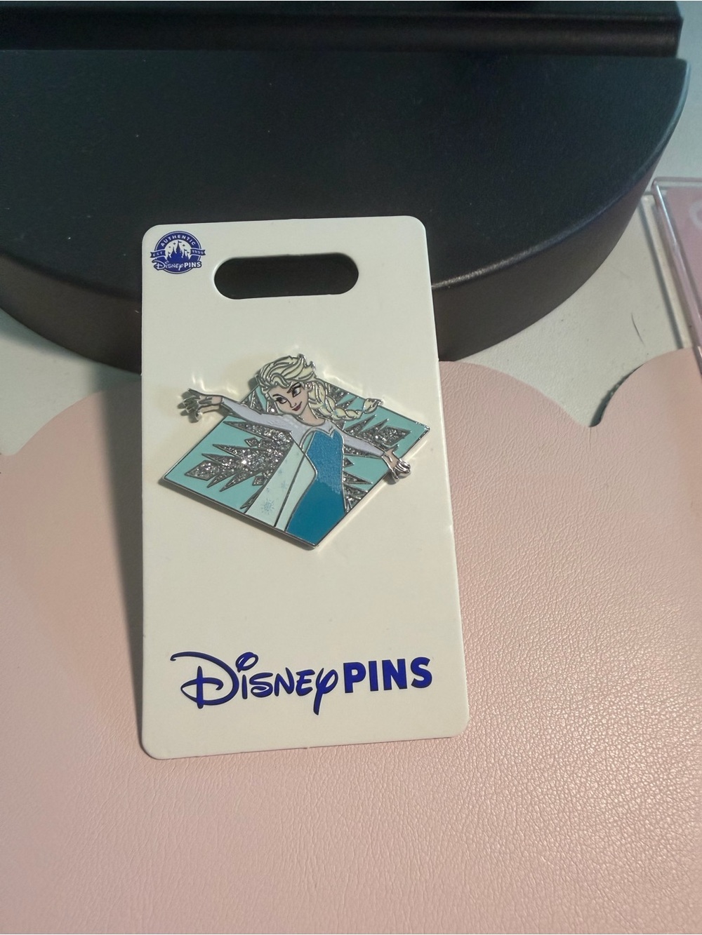 Disney Elsa Enamel Pin - Light Blue, Teal, Silver